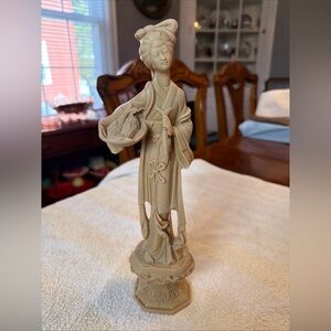 11” X 4” Asian Resin Woman Figurine Statue
